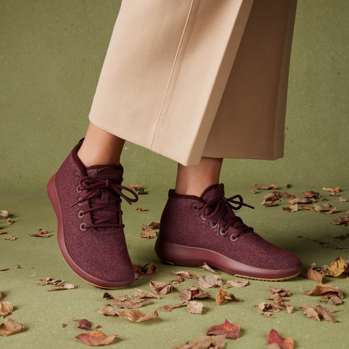 Women's Wool Runner-up Mizzles - Deep Emerald (Deep Emerald Sole) – Weatherproof