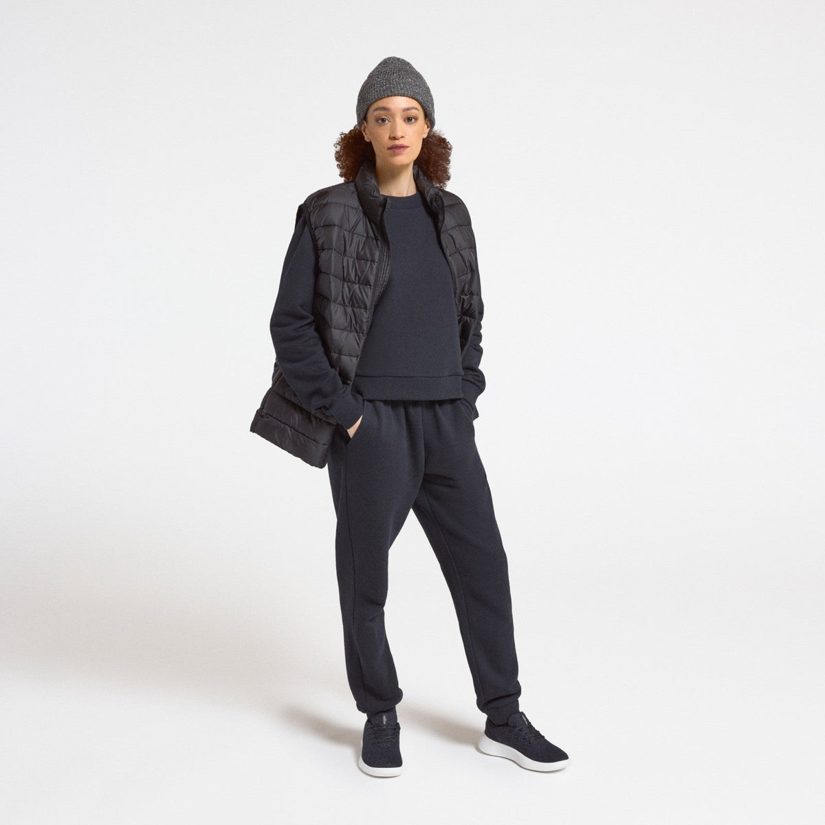 Women's Merino Blend Sweatpant - True Black – Essential