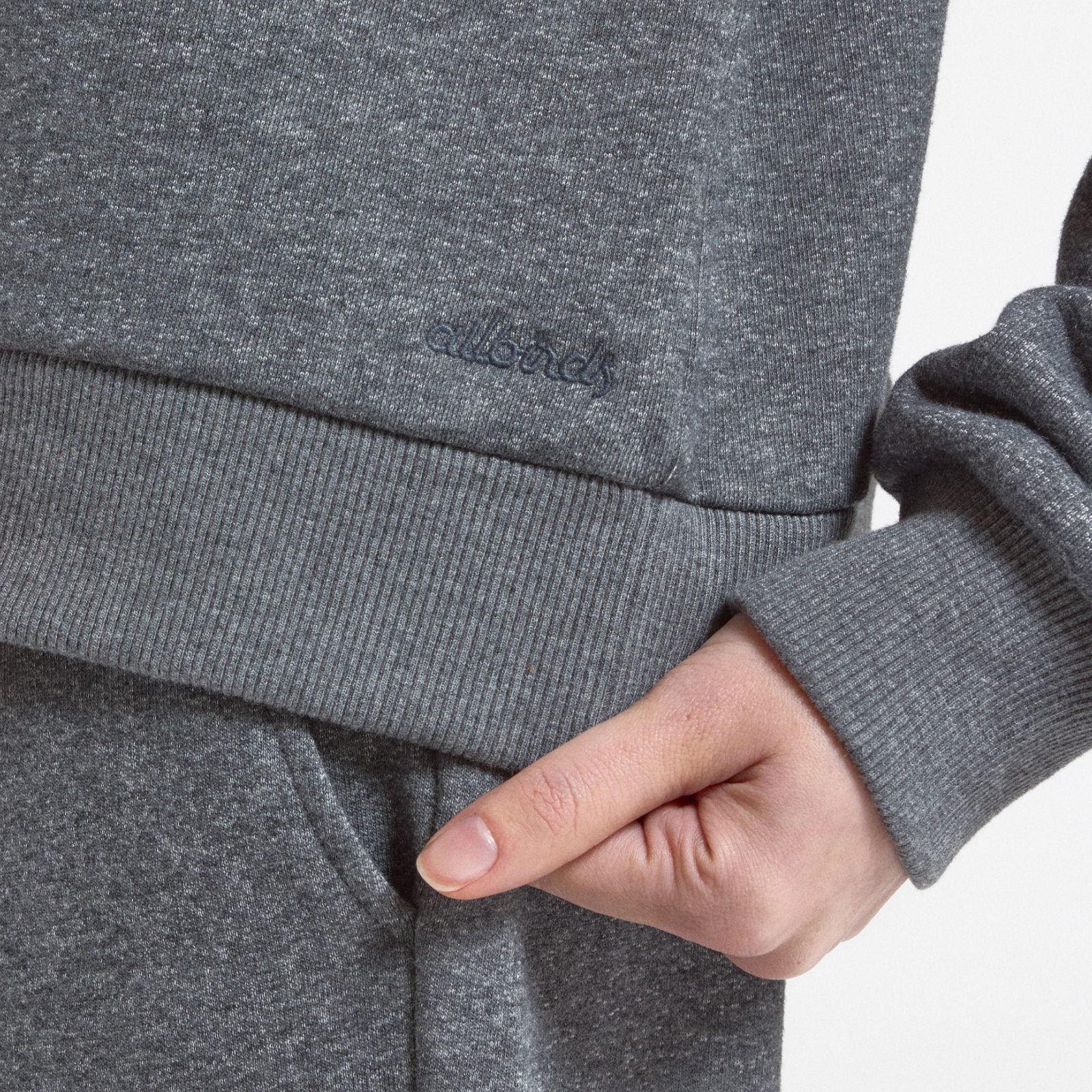 Women's Merino Blend Sweatshirt - Natural Grey Heather – Essential
