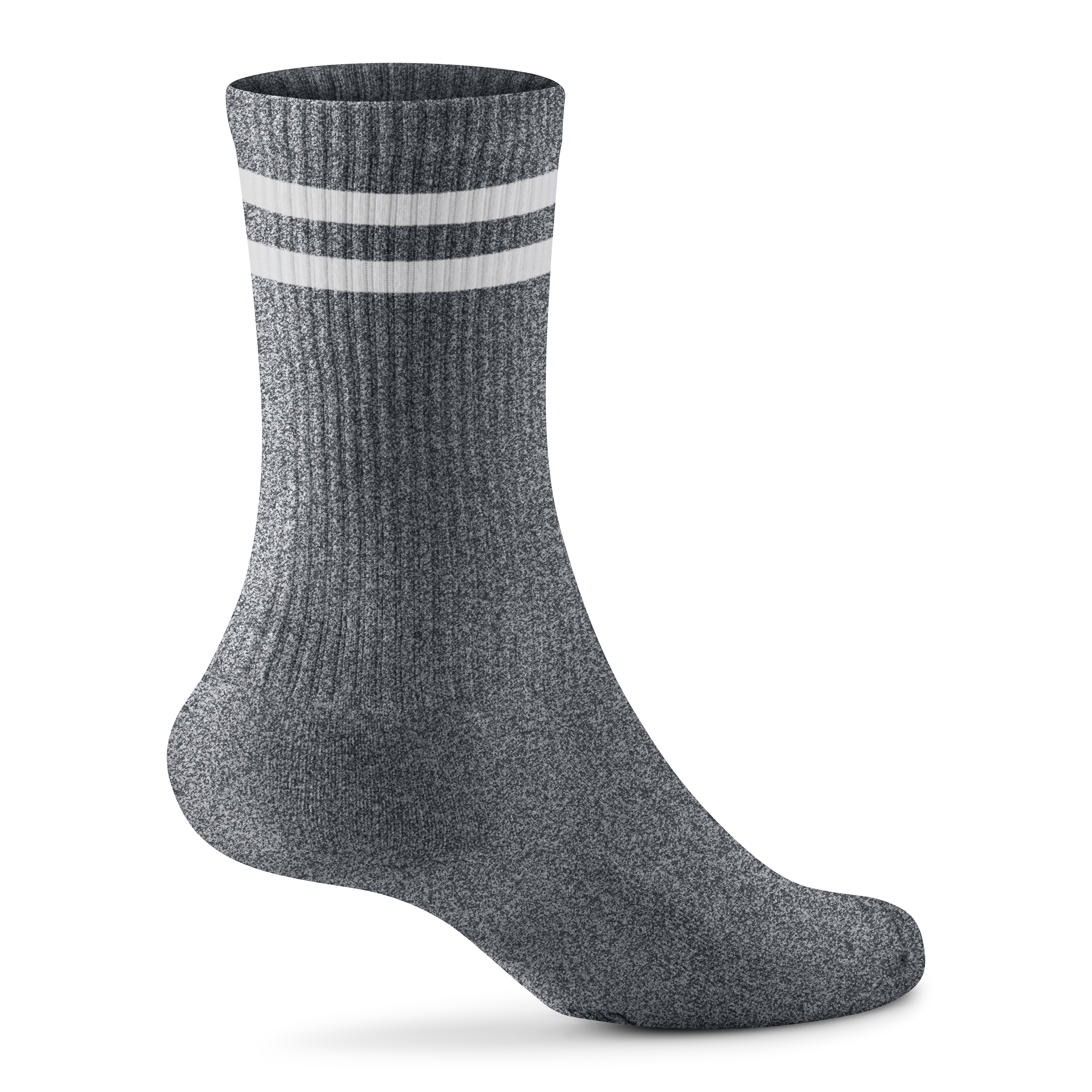 Anytime Crew Sock - Natural Grey Heather/Natural White – Everyday
