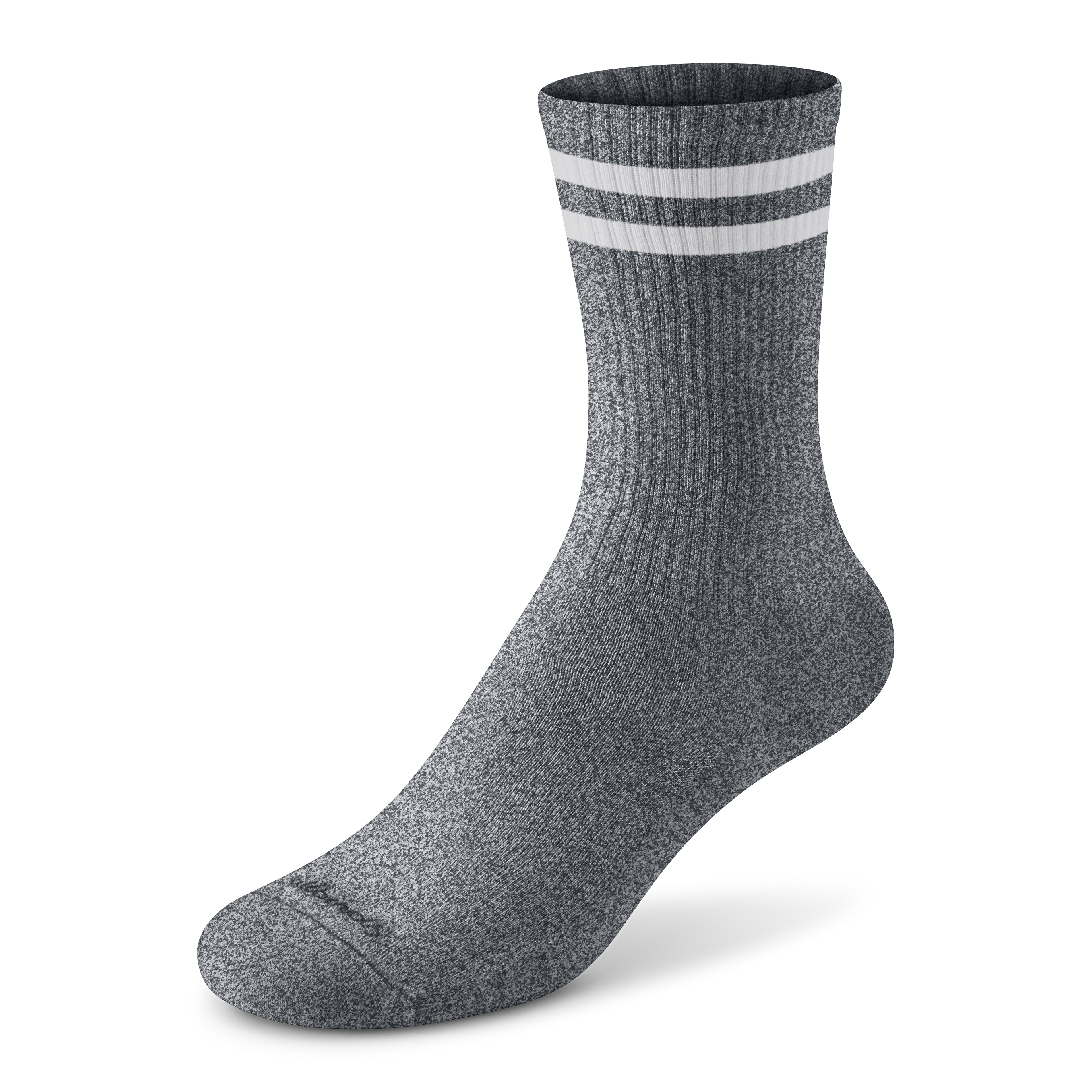 Anytime Crew Sock - Natural Grey Heather/Natural White – Everyday