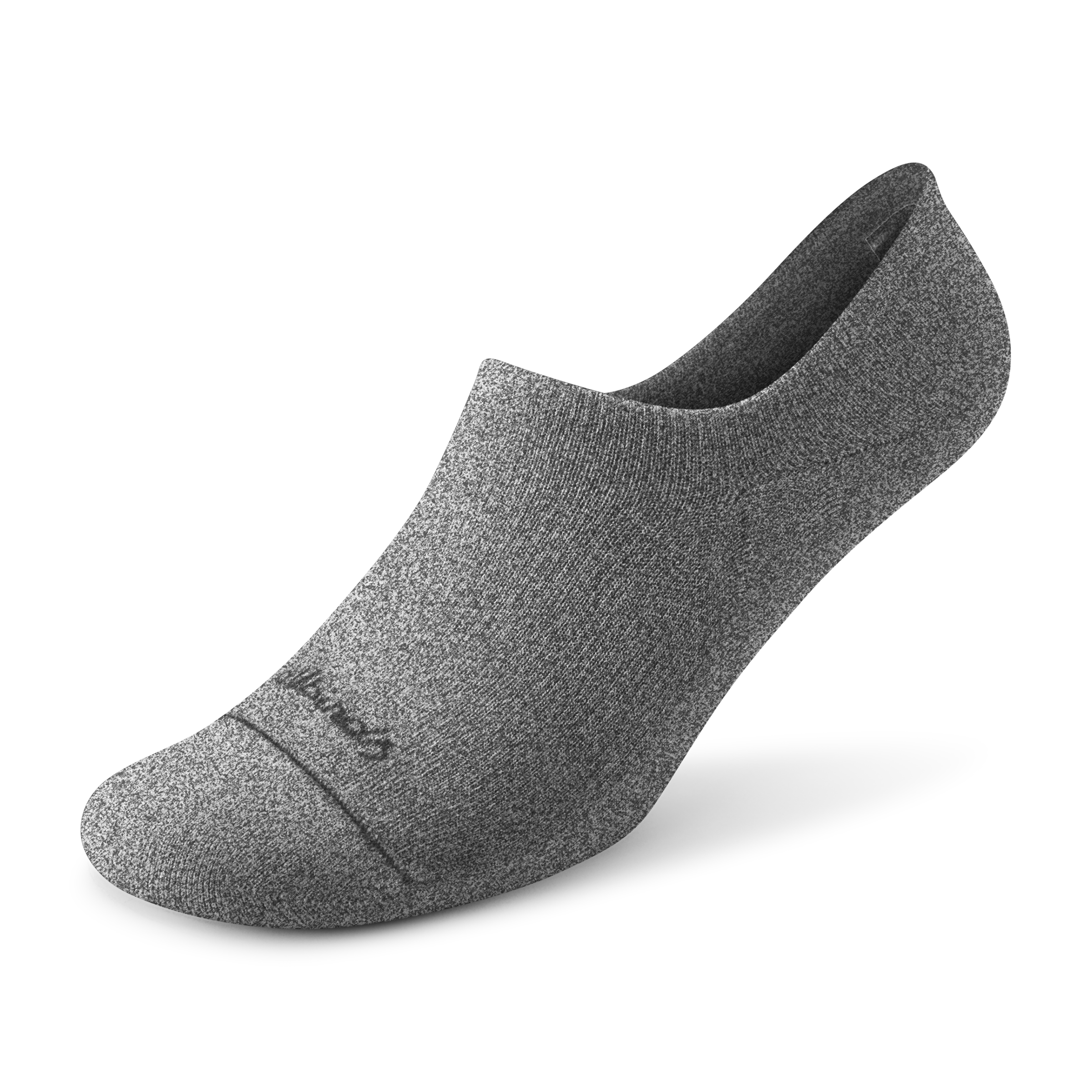 Anytime No Show Heel Grip Sock - Natural Grey Heather – Everyday