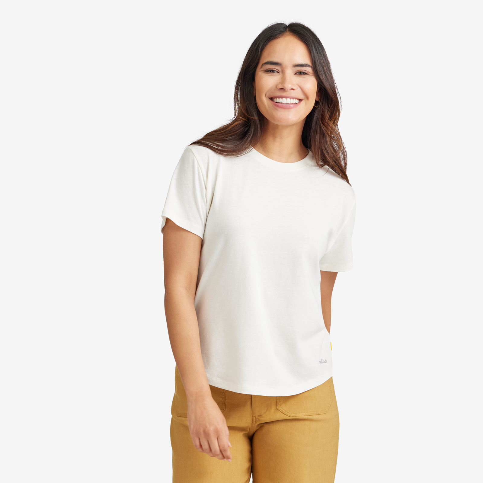 Women's Soft Merino Tee - Natural White – Essential