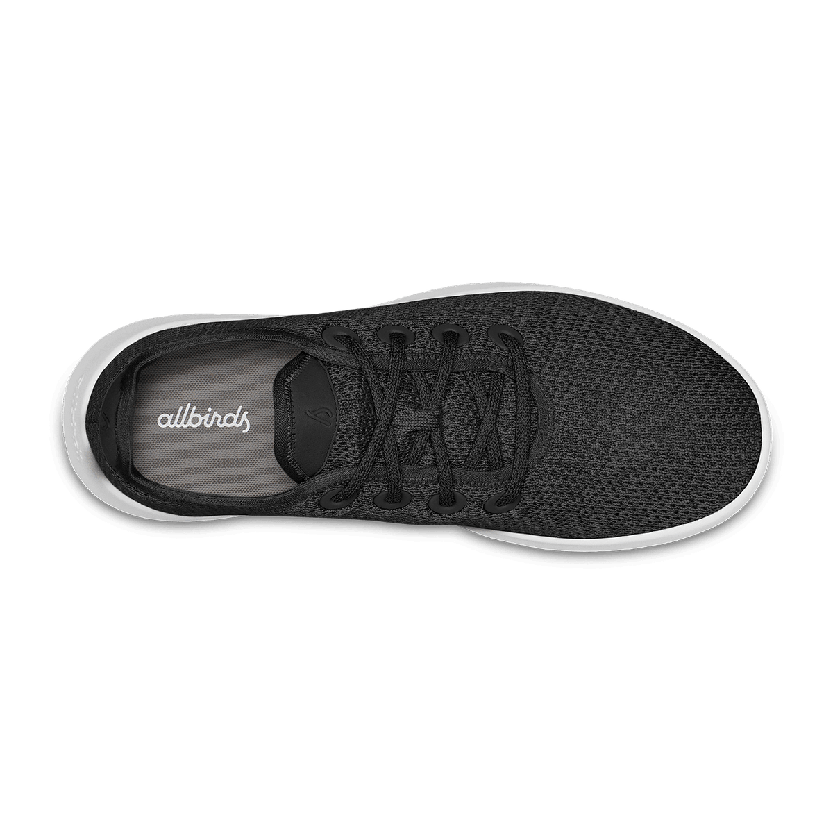 Women's Tree Runner - Jet Black (White Sole) – Breathable